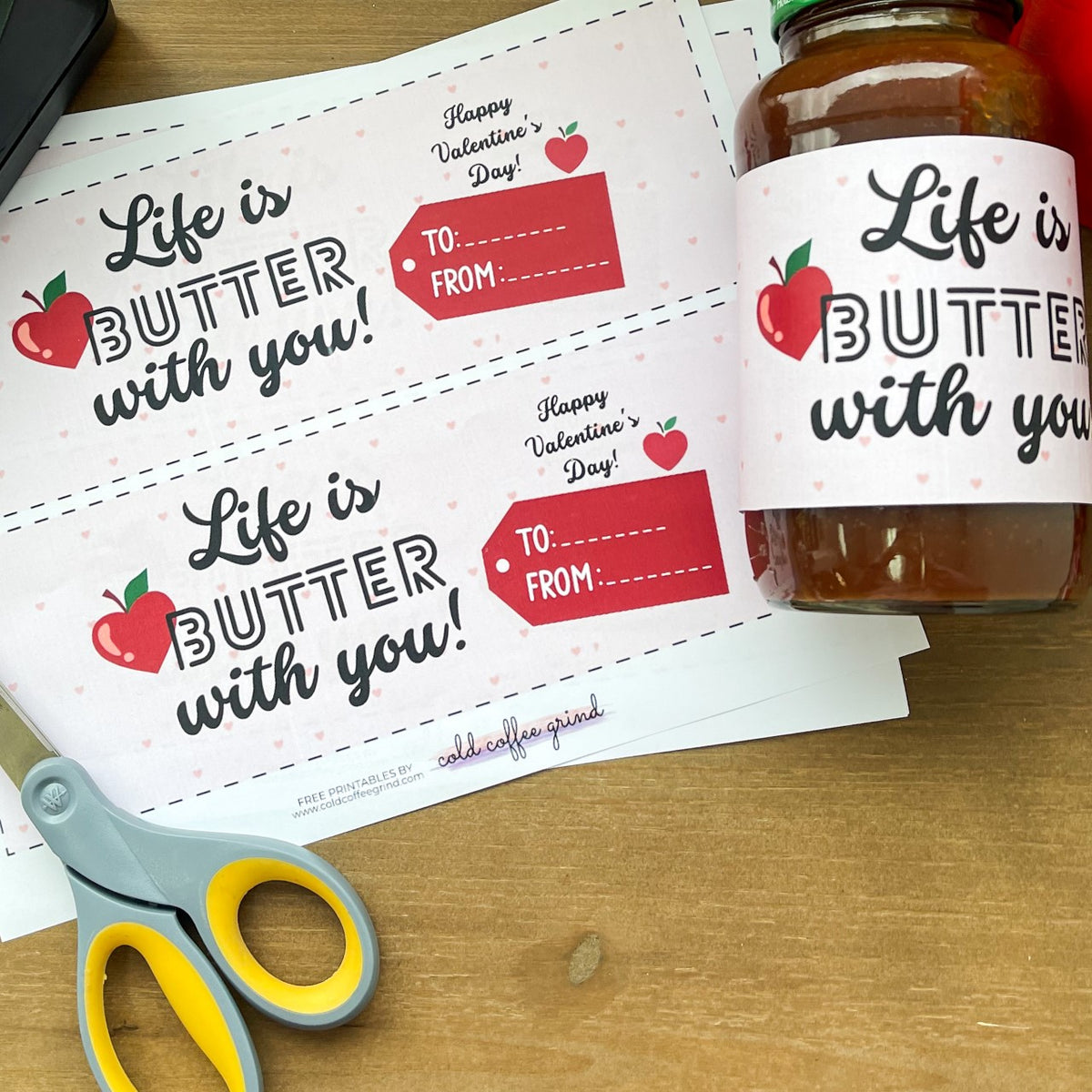 Valentine's Day Teacher Gift with Free Printable Gift Tag - Life