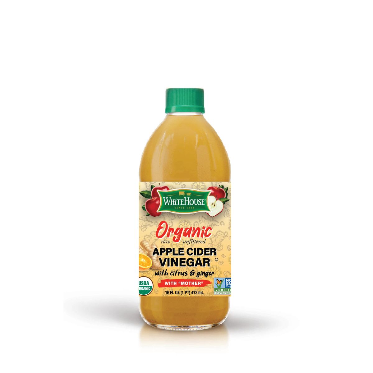 16oz Organic Apple Cider Vinegar with Citrus and Ginger