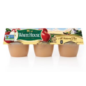 Natural Plus Apple Sauce 6pk Cups